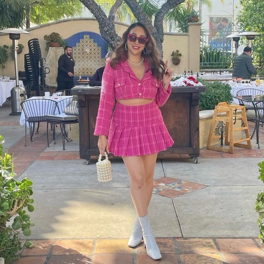 Pleated Skirt Set